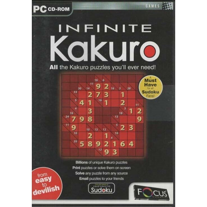 Infinite Kakuro - Brand New - Pc Game