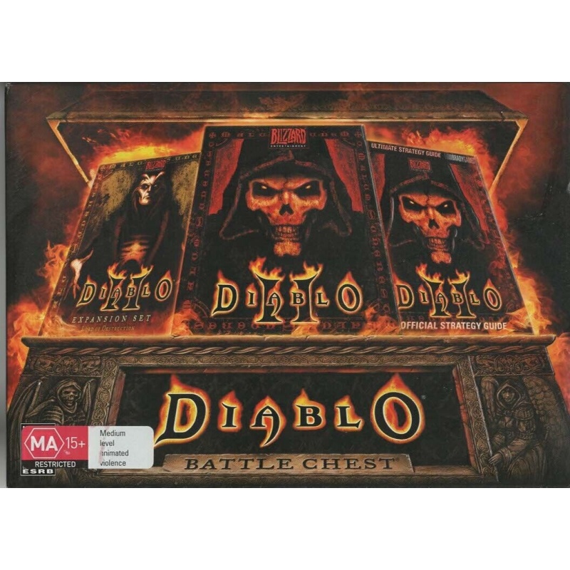 Diablo II Battle Chest Game Expansion Pack Guide Rare - Pc Game