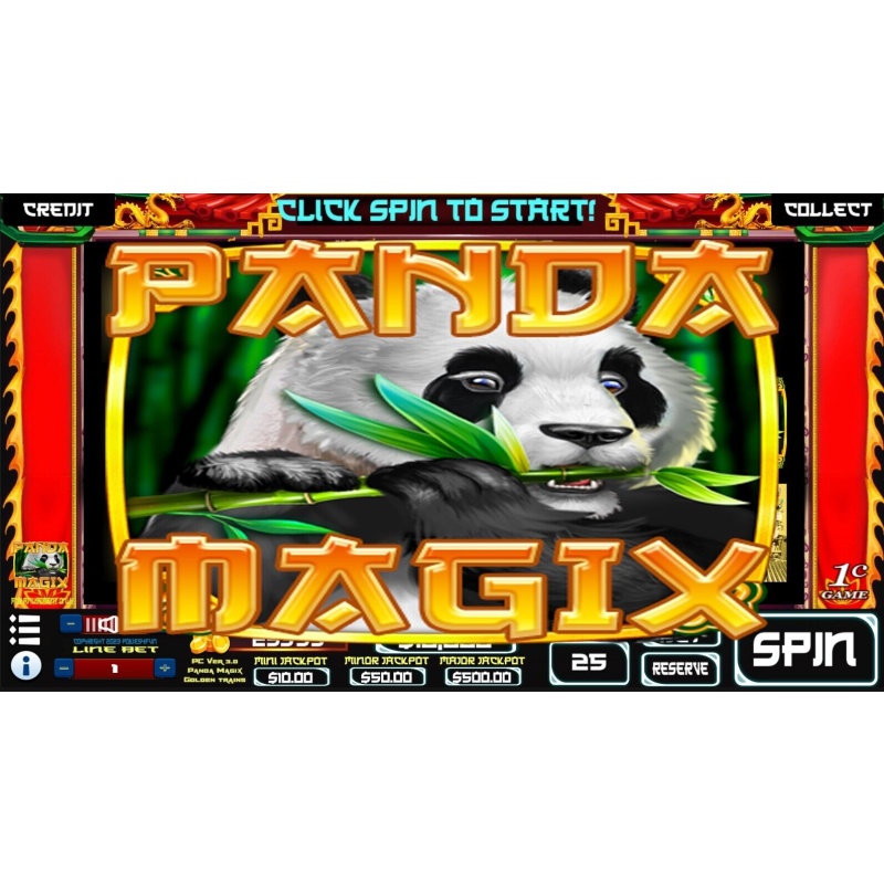 Pokies4fun: Panda Magix Golden Trains Edition PC Usb Win 10,11 Pokies Slots