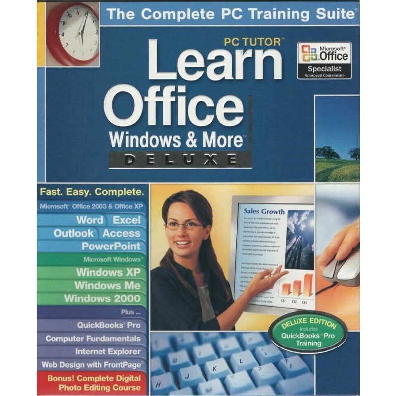 PC TUTOR Learn Office Windows and More - Big Box Version - PC DVD/CD Rom