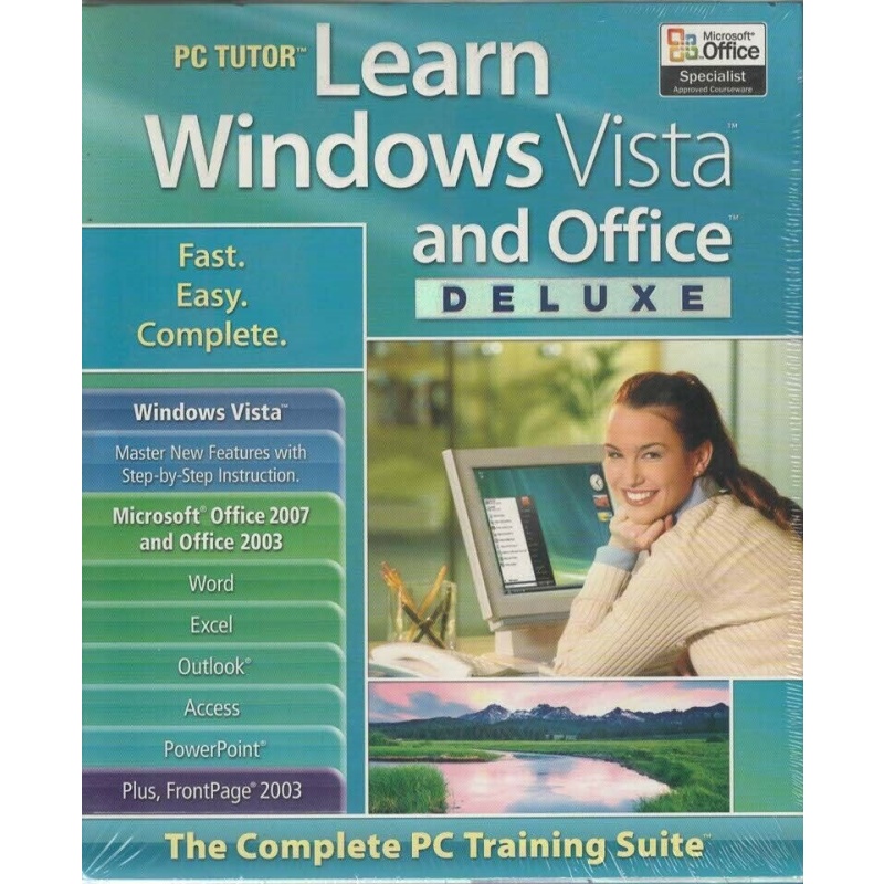 PC TUTOR Learn Windows Vista and Office - Big Box Version - PC DVD/CD Rom
