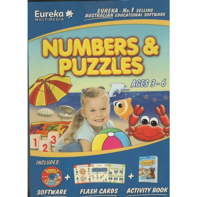 PC - Numbers & Puzzles - Software and Activity book - Educational