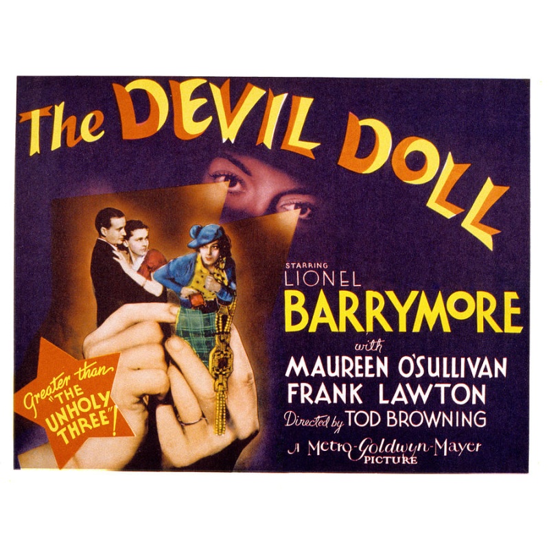 The Devil-Doll (1936)  Lionel Barrymore and Maureen O'Sullivan.