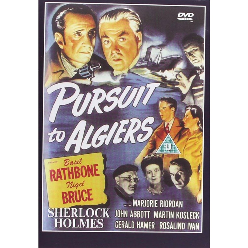 Pursuit to Algiers 1945 Colorized  Basil Rathbone/