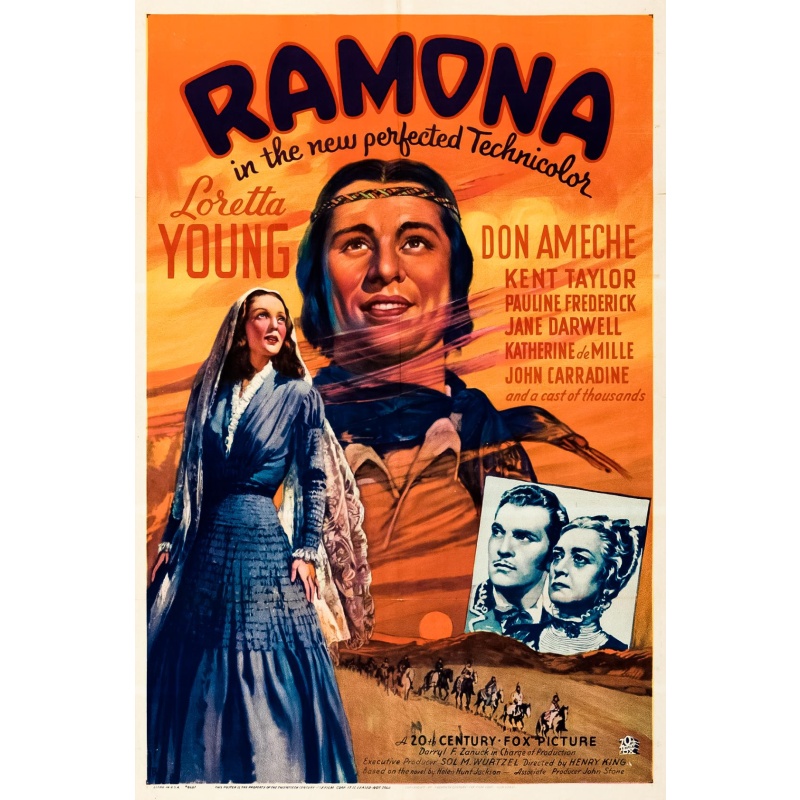 Ramona 1936 with Don Ameche, Loretta Young and Kent Taylor