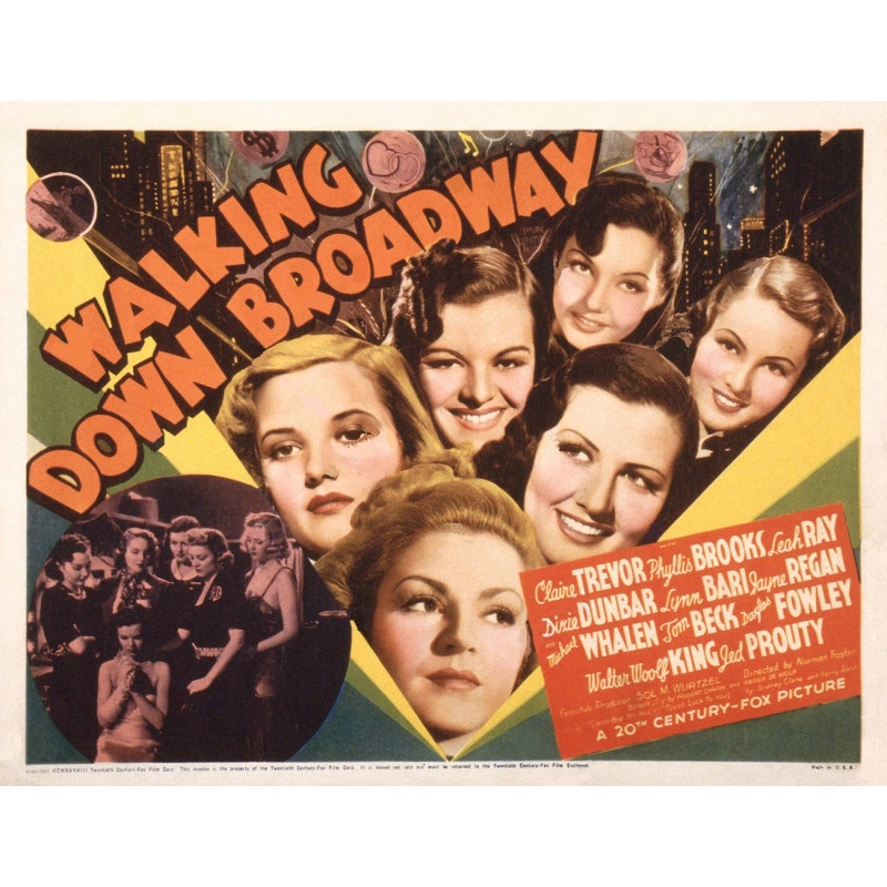 WALKING DOWN BROADWAY 1938  Claire Trevor, Phyllis Brooks, Leah Ray