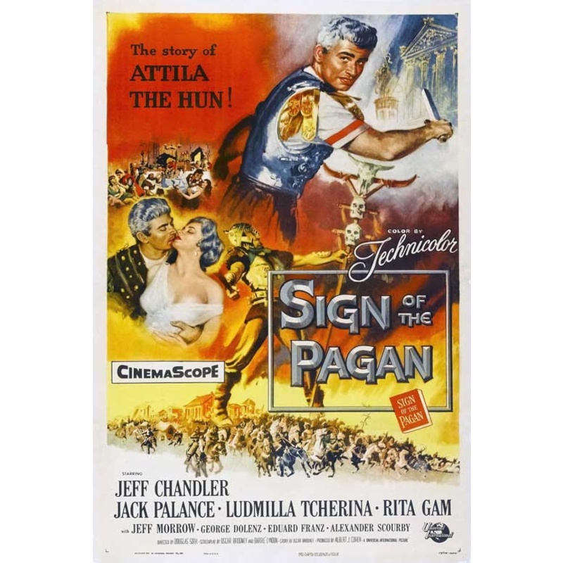 Sign of the Pagan (1954)  Jeff Chandler, Jack Palance