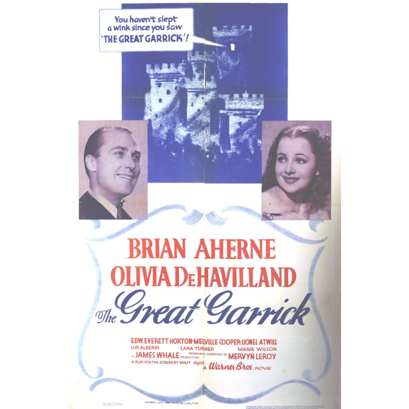 The Great Garrick 1937 Brian Aherne, Olivia de Havilland,
