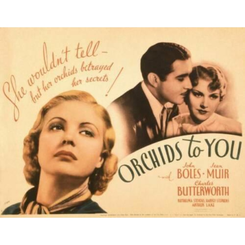Orchids to You (1935)  John Boles, Jean Muir, Charles Butterworth