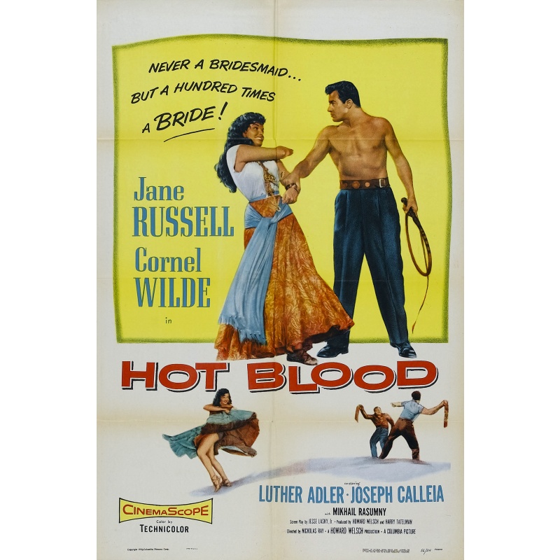 Hot Blood 1956  Jane Russell, Cornel Wilde and Joseph Calleia.
