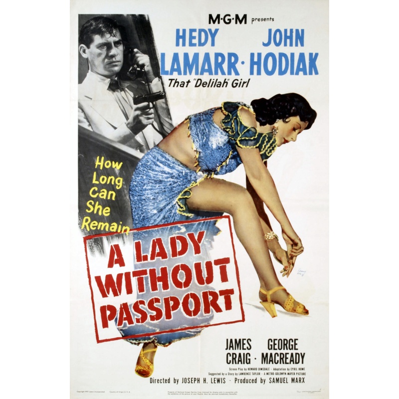 A Lady Without Passport 1950 with Hedy Lamarr, John Hodiak and Steven Geray