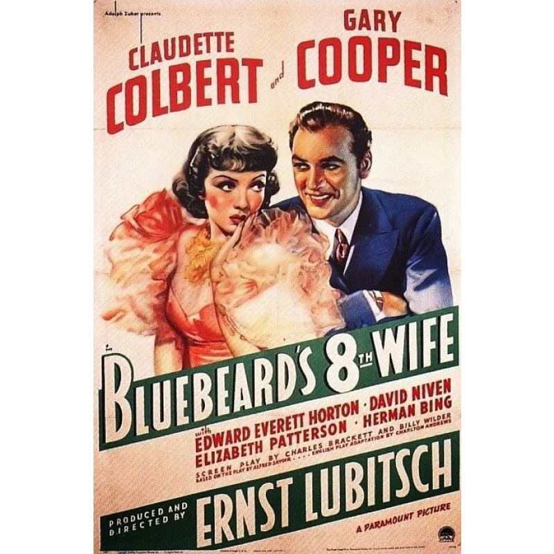 Bluebeard's Eighth Wife 1938 Claudette Colbert  Gary Cooper