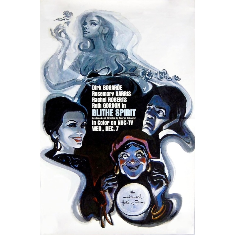 Blithe Spirit TV Movie 1966 Dirk Bogarde, Rosemary Harris. Rachel Roberts  Rare  DVD