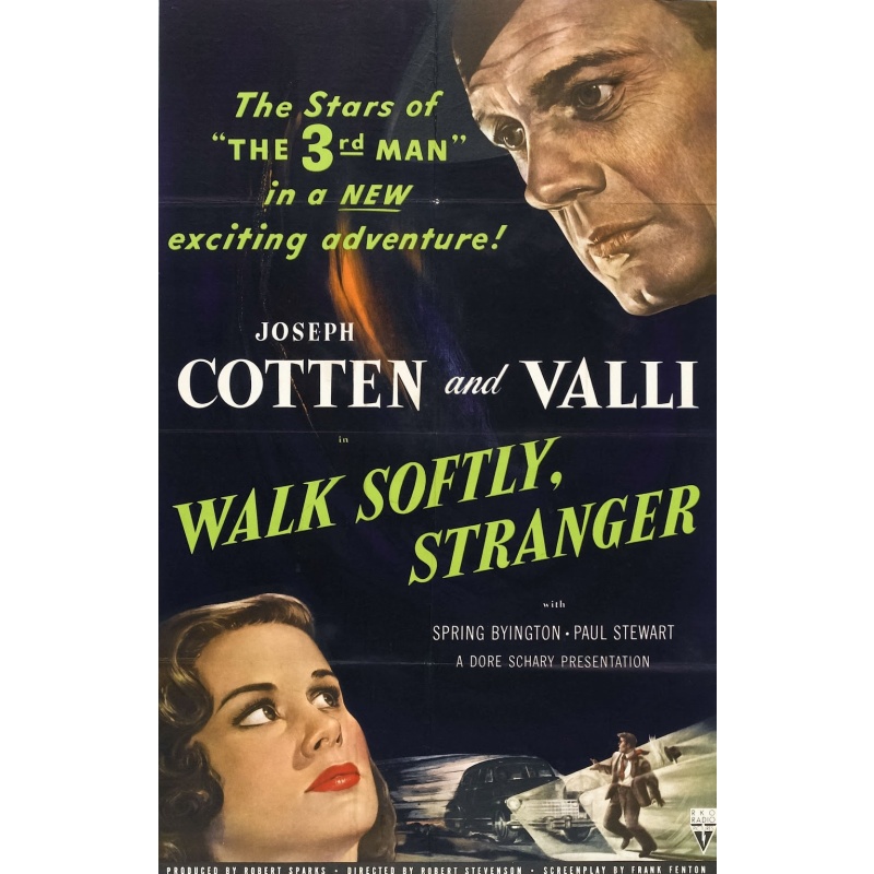 Walk Softly, Stranger 1950  Joseph Cotten and Alida Valli.