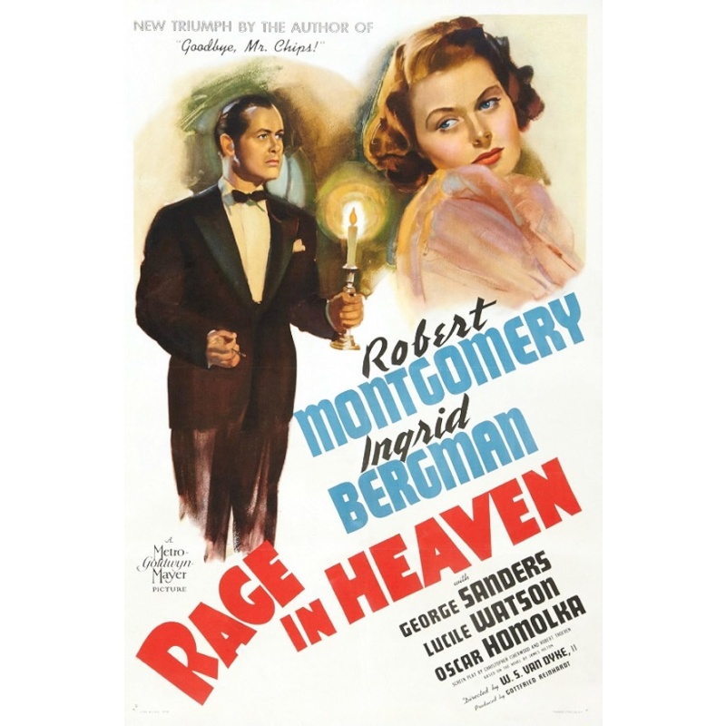 Rage in Heaven 1941 - Ingrid Bergman, Robert Montgomery, George Sanders, Lucile Watson, Oskar Homolka