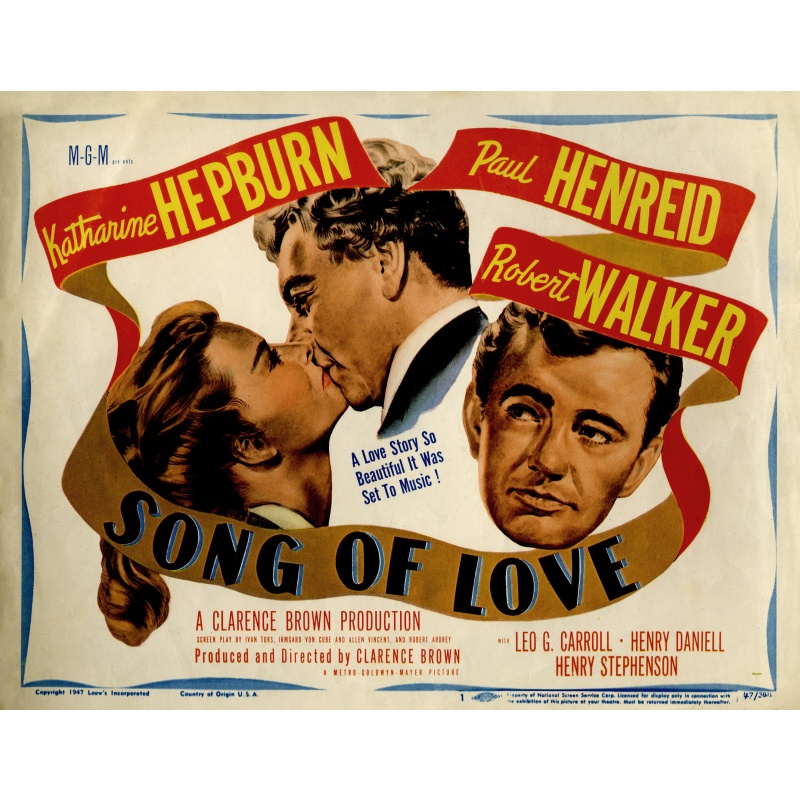 Song of Love 1947 : Katharine Hepburn; ‎Paul Henreid‎