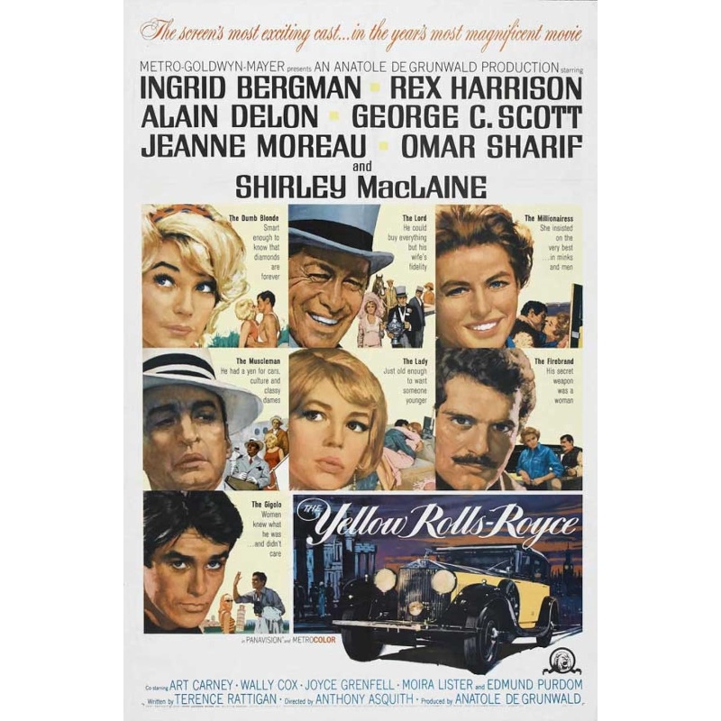 The Yellow Rolls-Royce 1964 - Alain Delon, Ingrid Bergman, Shirley MacLaine