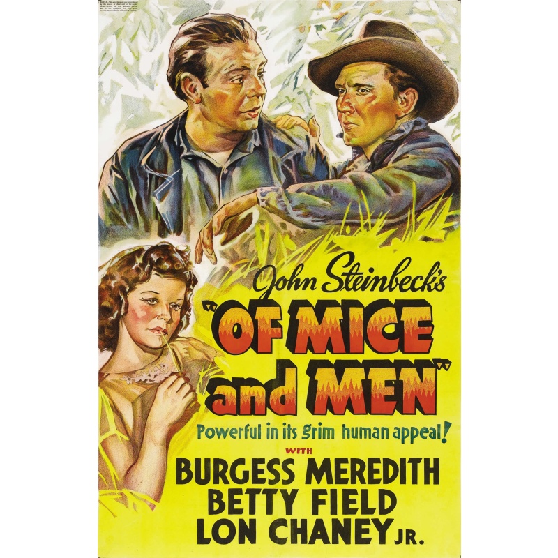 Of Mice and Men 193Burgess Meredith, Betty Field, and Lon Chaney Jr.