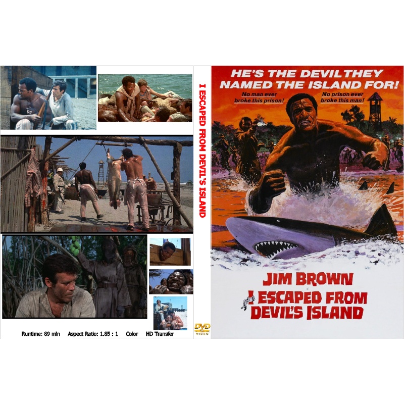 I ESCAPED FROM DEVILS ISLAND (1973) Jim Brown