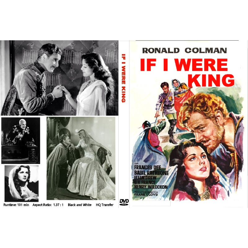 IF I WERE KING (1938) Ronald Colman Frances Dee Basil Rathbone Ellen Drew