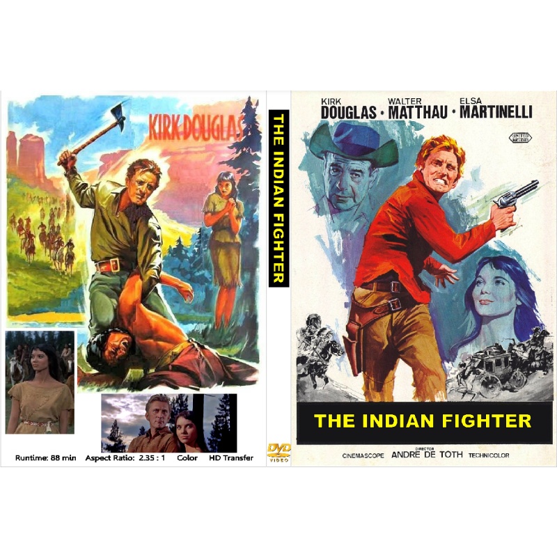 THE INDIAN FIGHTER (1955) Kirk Douglas Elsa Martinelli Walter Mathau