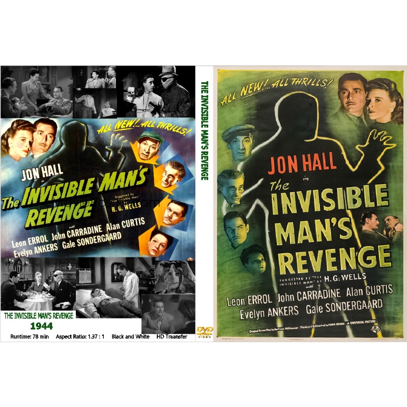 THE INVISIBLE MAN'S REVENGE  (1944) Jon Hall John Carradine