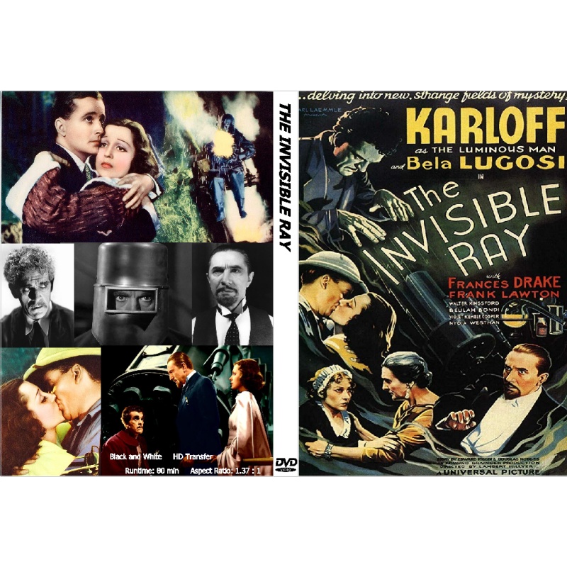 THE INVISIBLE RAY (1936) Boris Karloff Bela Lugosi