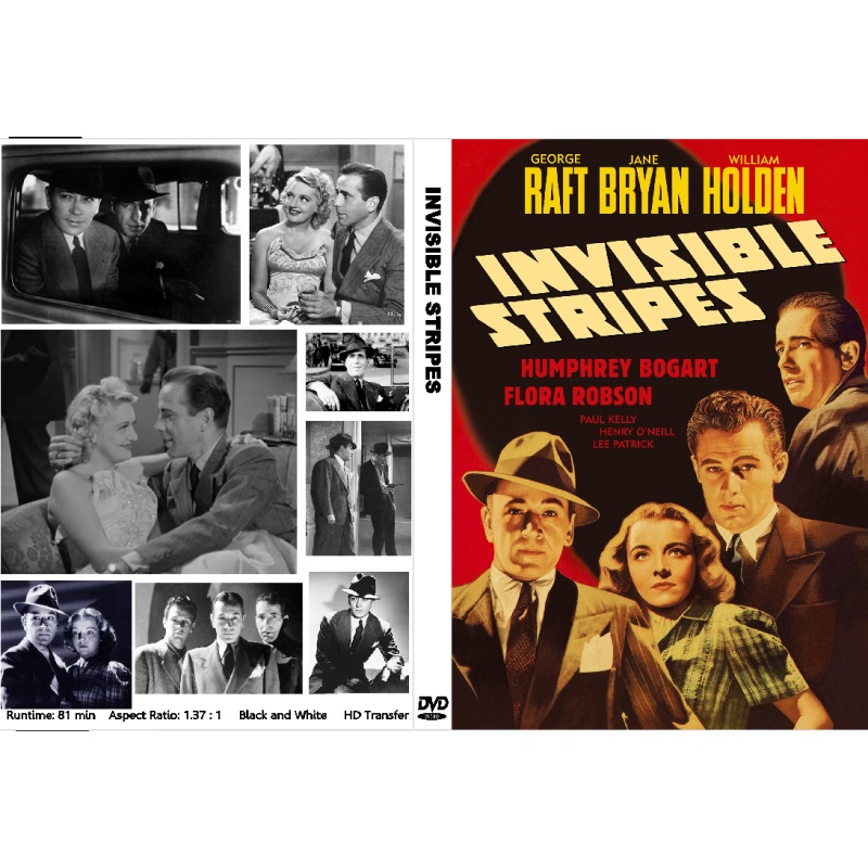 INVISIBLE STRIPES (1939) Humphrey Bogart George Raft William Holden
