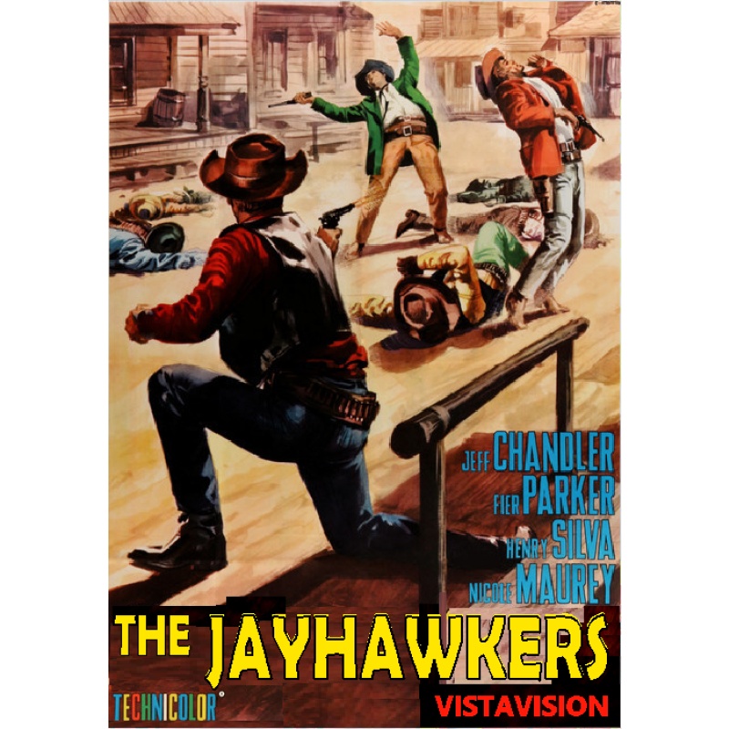 THE JAYHAWKERS (1959) Jeff Chandler Fess Parker Nicole Maurey