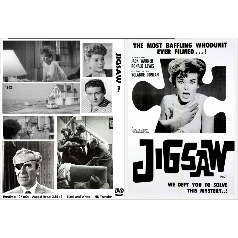 JIGSAW (1962) Ronald Lewis Jack Warner