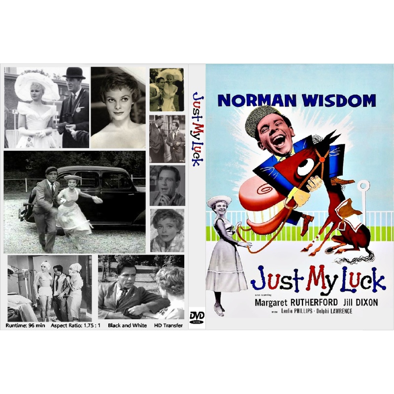 JUST MY LUCK (1957) Norman Wisdom Margaret Rutherford Leslie Phillips Joan Sims