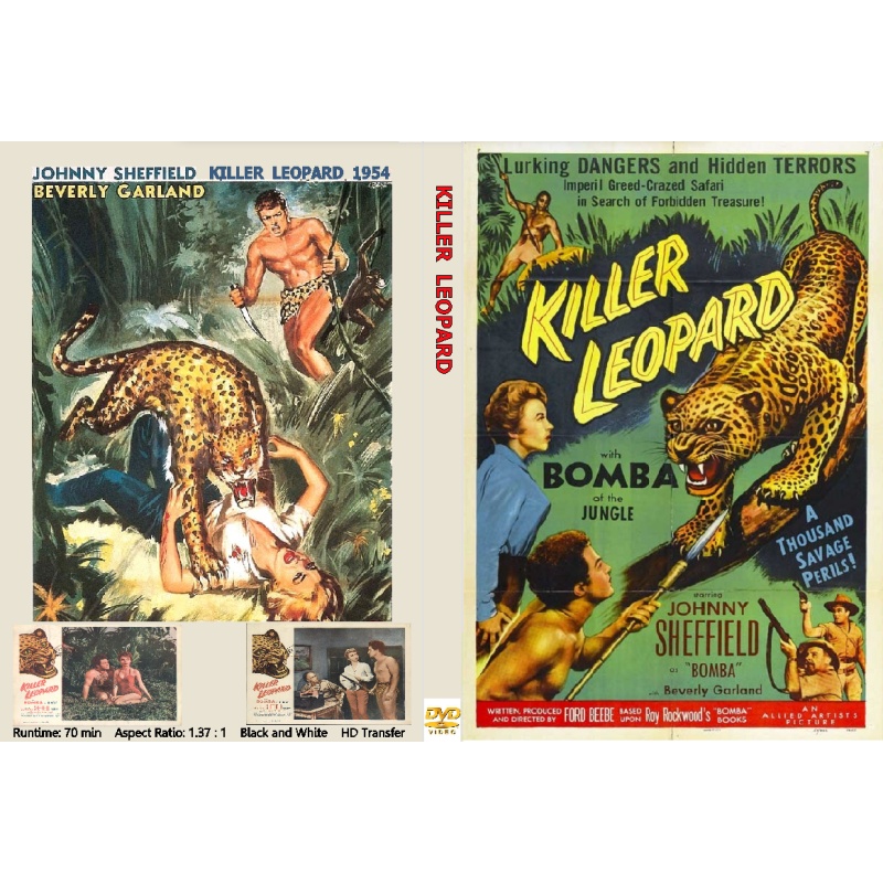 KILLER LEOPARD (1954) Johnny Sheffield as Bomba