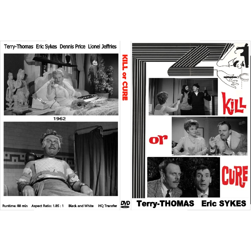KILL OR CURE (1962) Terry-Thomas Eric Sykes Ronnie Barker Dennis Price
