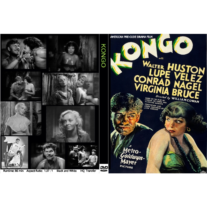 KONGO (1932) Walter Huston Virginia Bruce