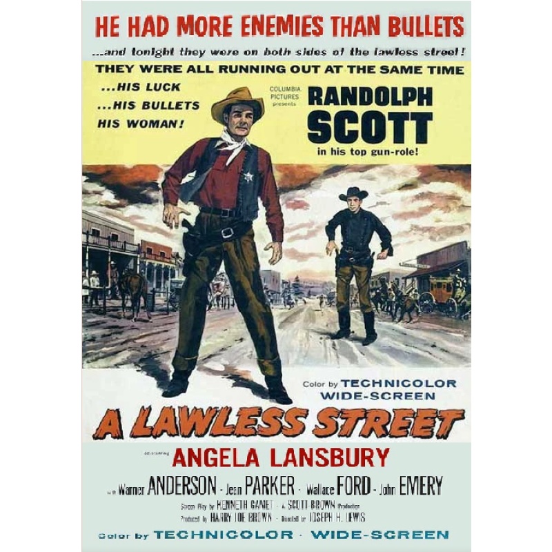 A LAWLESS STREET (1955) Randolph Scott Angela Lansbury