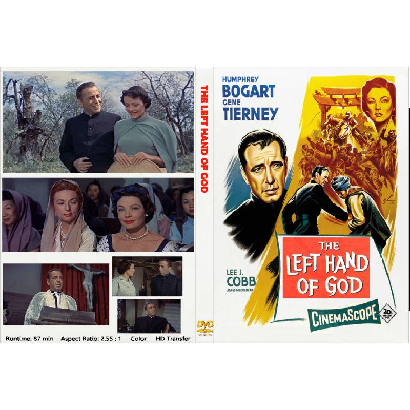 THE LEFT HAND OF GOD (1955) Humphrey Bogart Gene Tierney
