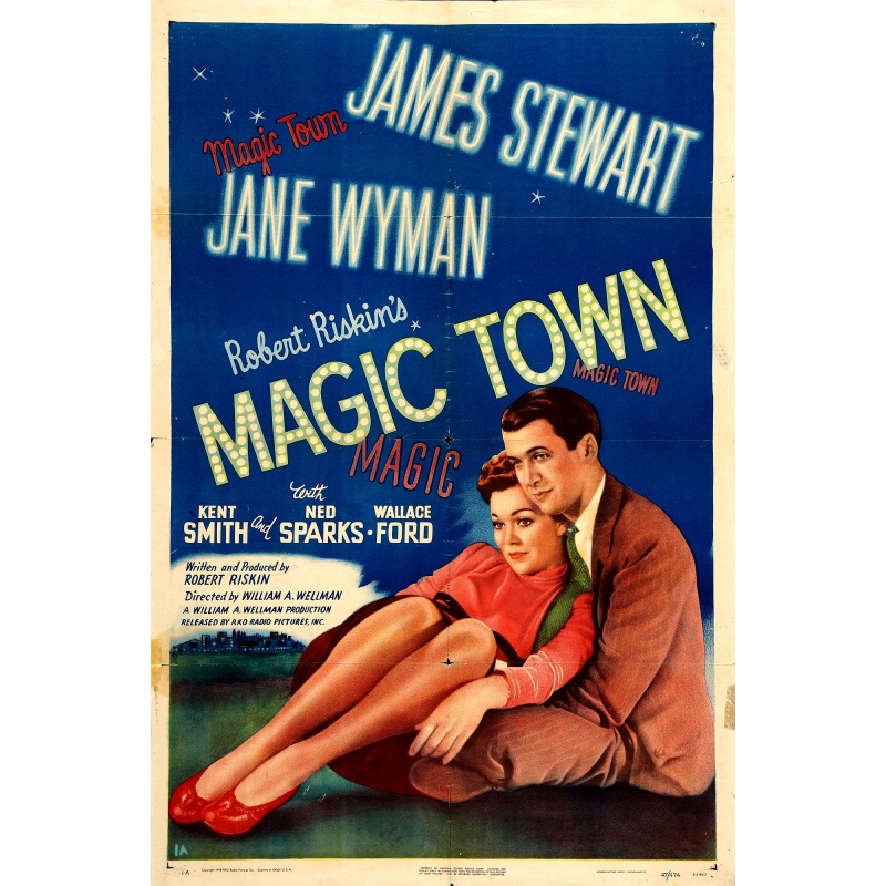 Magic Town 1947   James Stewart; ‎Jane Wyman‎;
