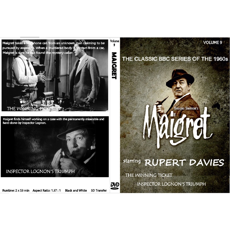 MAIGRET (1960s TV Series with Rupert Davies as Maigret) Vol 9