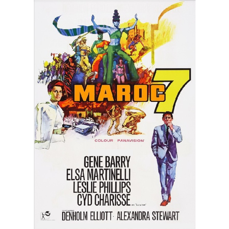 MAROC 7 (1967) Gene Barry Cyd Charisse Elsa Martinelli Denholm Elliot Leslie Phillips