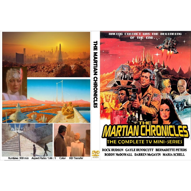 THE MARTIAN CHRONICLES (1980) TV Mini Series Rock Hudson (NEW HD Transfer