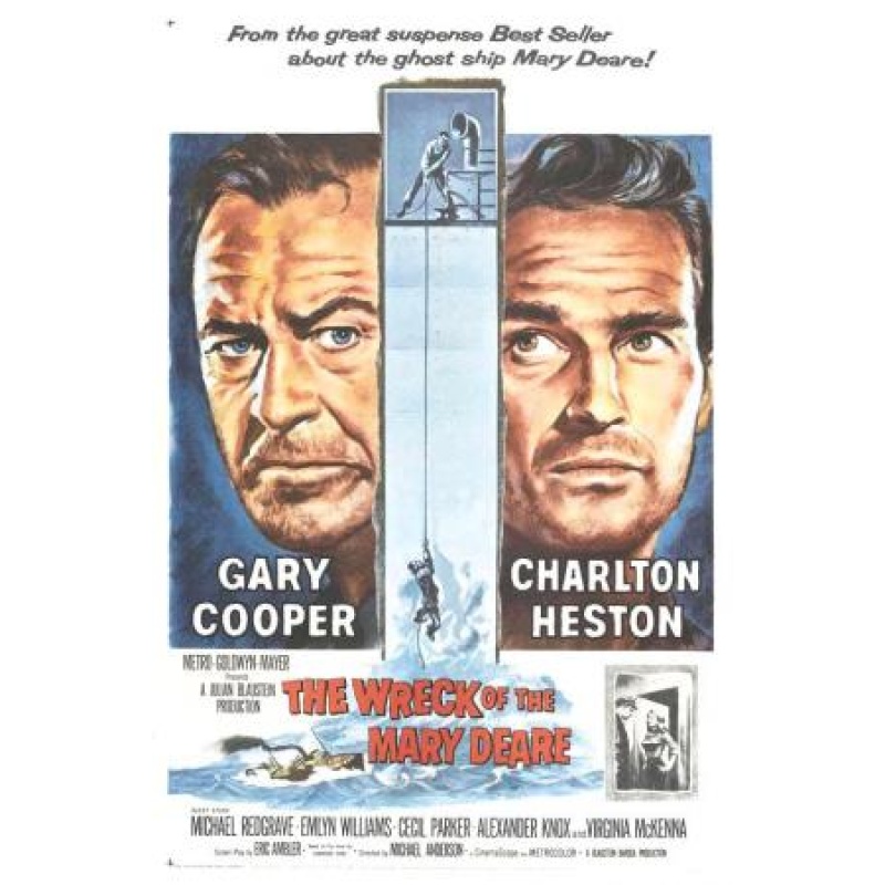 The Wreck of the Mary Deare 1959  Gary Cooper, Charlton Heston
