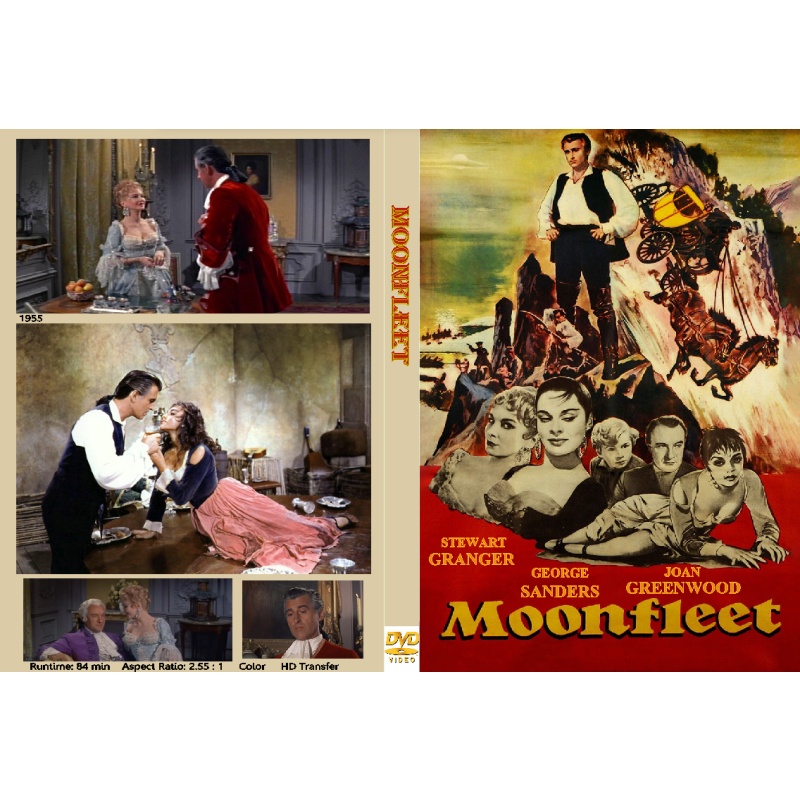 MOONFLEET (1955) Stewart Granger George Sanders