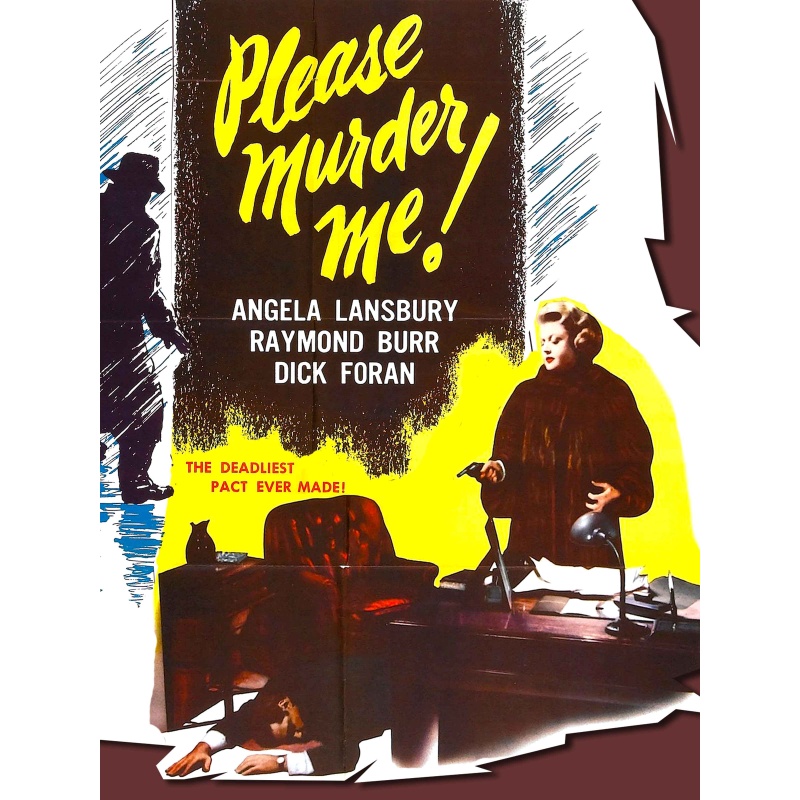 Please Murder Me 1956- Angela Lansbury, Raymond Burr, Dick Foran