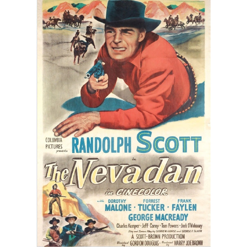 THE NEVADAN (1950) Randolph Scott Dorothy Malone Forrest Tucker
