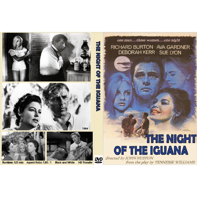 THE NIGHT OF THE IGUANA (1964) Richard Burton Ava Gardner Sue Lyon Deborah Kerr