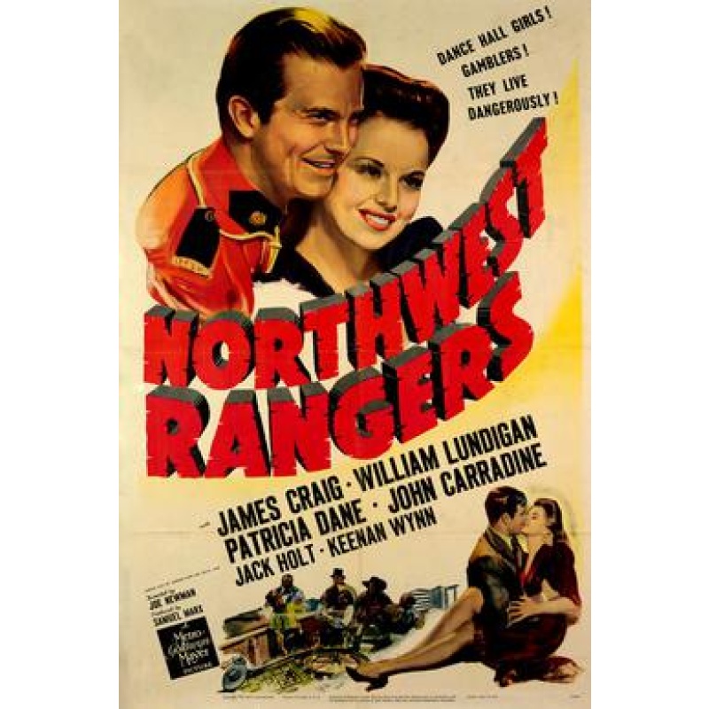 Northwest Rangers (1942) James Craig, William Lundigan, Patricia Dane