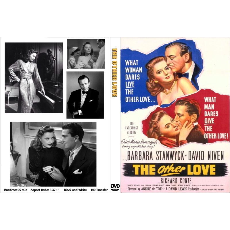 THE OTHER LOVE (1947) Barbara Stanwyck Richard Conte David Niven