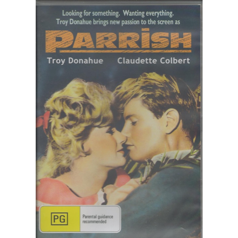 PARRISH - TROY DONAHUE & CLAUDETTE COLBERT ALL REGION DVD