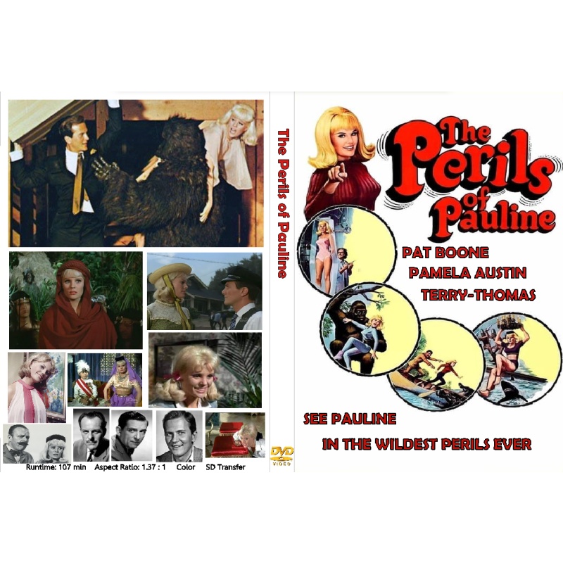 PERILS OF PAULINE (1967) DVD Pat Boone Pamela Austin Terry Thomas