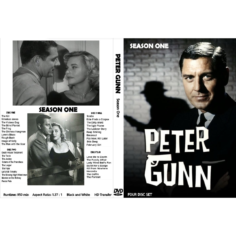 PETER GUNN (1967) SEASON ONE Craig Stevens Lola Albright